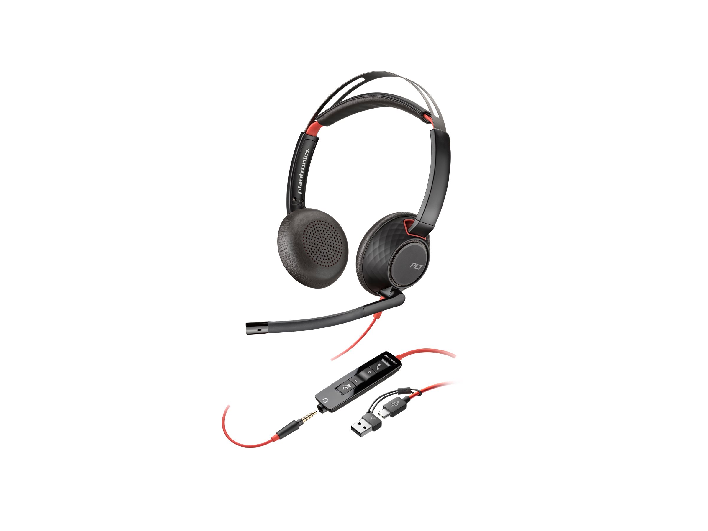 Poly 8X231AA Blackwire 5220 Stereo USB-C Headset +3.5mm Plug
